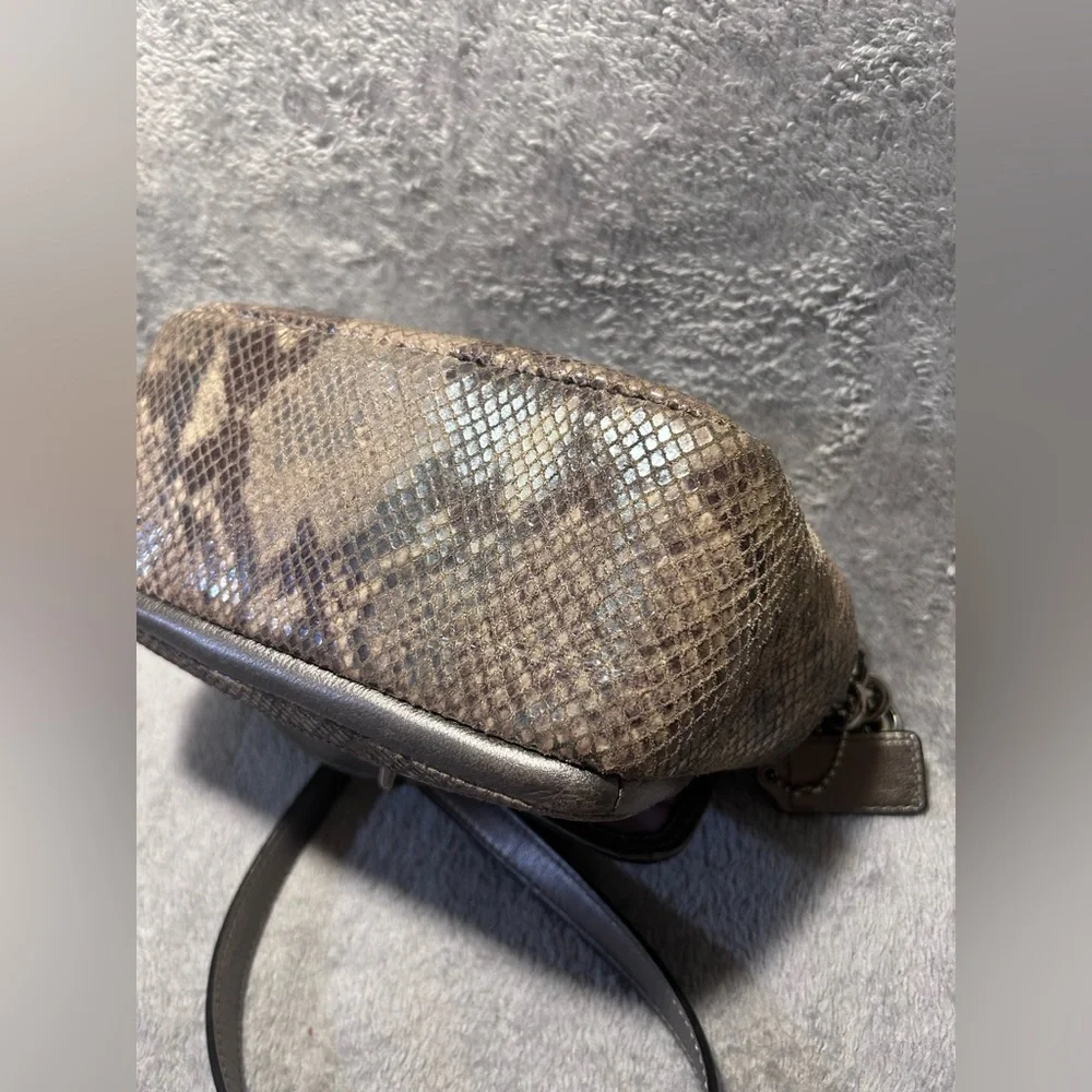 Coach Campbell Exotic Leather Python Crossbody Bag - Picture 12 of 14